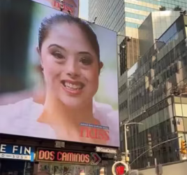 Tabia Kock featured at Times Square